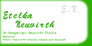 etelka neuvirth business card